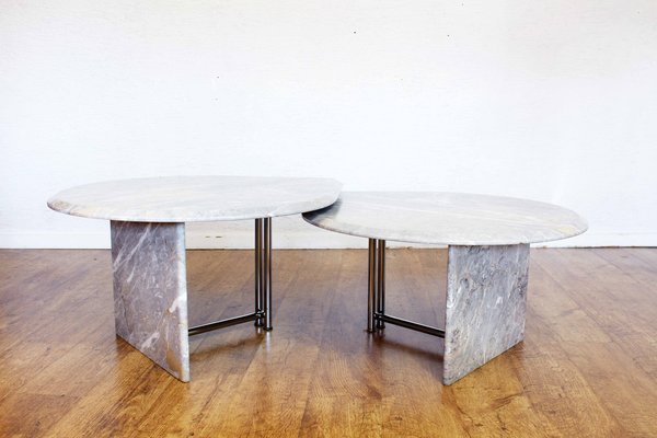 Marble Tables, 1970s, Set of 2-BQF-1407922