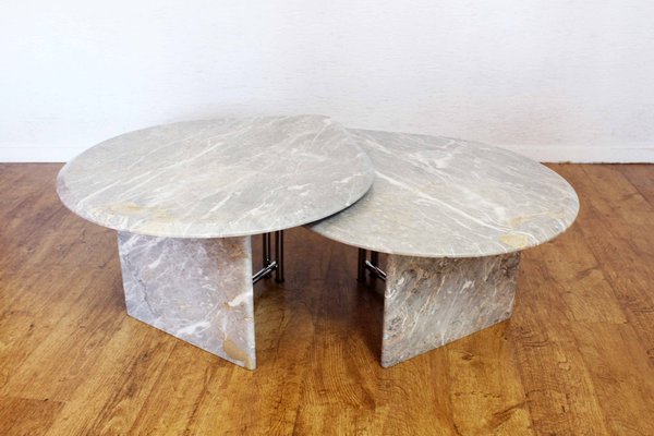 Marble Tables, 1970s, Set of 2-BQF-1407922