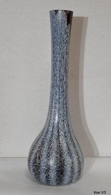 Marbled Glass Vase in the Style of Cristallerie Clichy, 1930s-RVK-1421748