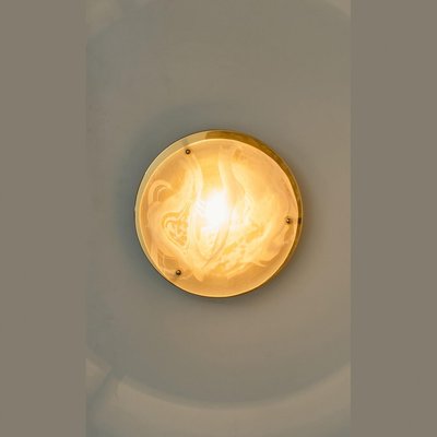 Marbled Glass Wall Light attributed to Hillebrand, Austria, 1960s-VDW-1813980