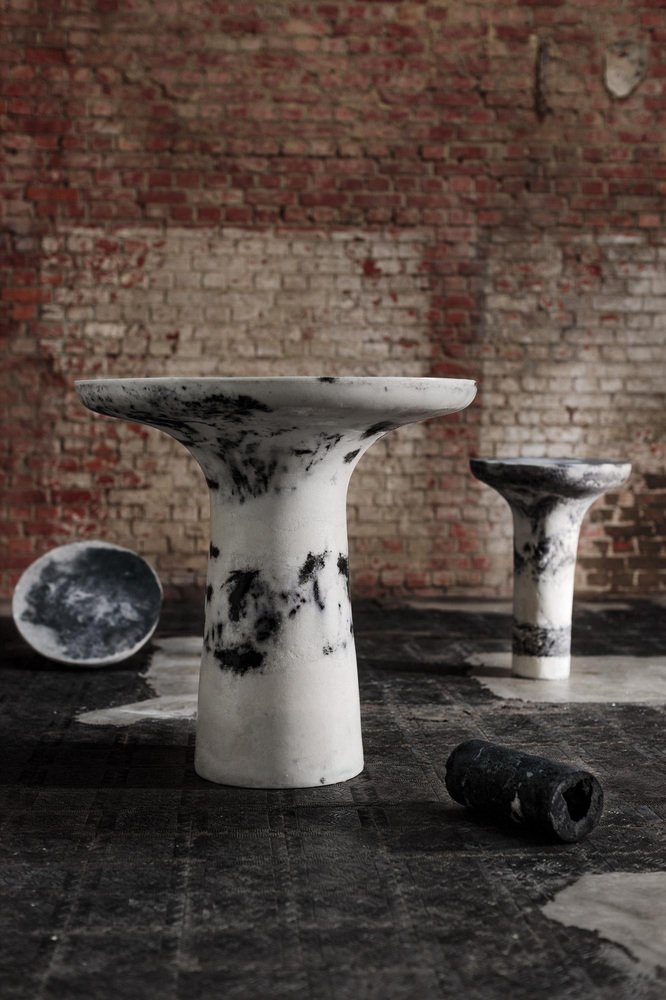 Marbled Salts Dining Table by Roxane Lahidji