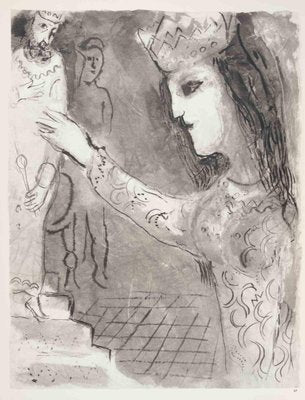 Marc Chagall, Assuerus Invited by Esther, Héliogravure, 1960-ZCI-2032751