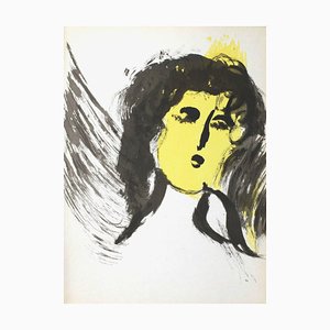 Marc Chagall, Bible - L' Ange, 1956, Lithograph on Rivoli Paper-FMZ-1175822