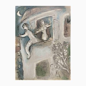 Marc Chagall, David Saved by Michal, Lithograph, 1960-ZCI-2032703