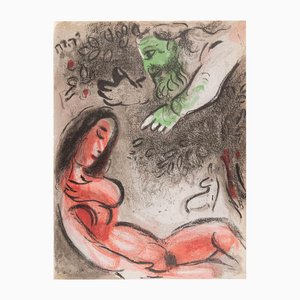 Marc Chagall, God and Eve, Lithograph, 1960-ZCI-2032704