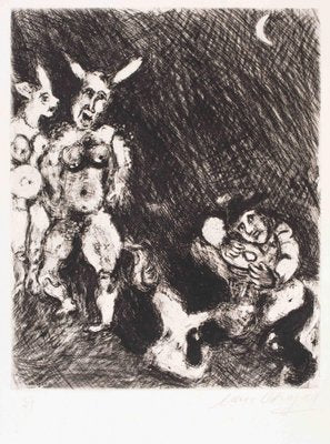 Marc Chagall, Le Satyre et le Passant, Etching, 1927-30-ZCI-2025161