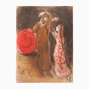 Marc Chagall, Meeting of Ruth and Boaz, Lithograph, 1960-ZCI-2032716