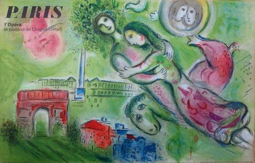 Marc Chagall, Paris Opera, Romeo and Juliet, Lithograph