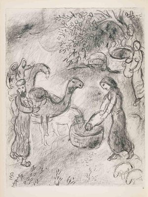 Marc Chagall, Rebekah Gives Abraham's Servants Something..., Héliogravure, 1960-ZCI-2032734