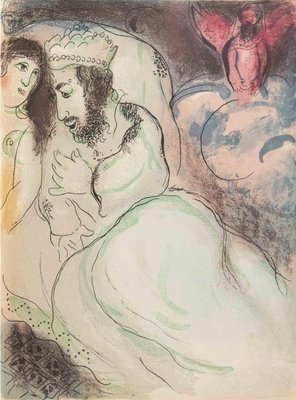 Marc Chagall, Sarah and Abimelech, Lithograph, 1960-ZCI-2032753