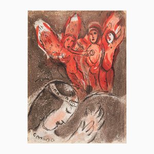 Marc Chagall, Sarah and the Angels, Lithograph, 1960-ZCI-2032706