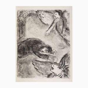 Marc Chagall, Satan Testes Job's Faith, Photogravure, 1960-ZCI-2035153