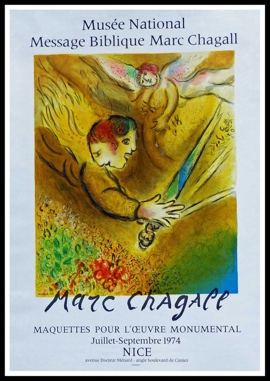 Marc Chagall, The Angel of Judgment Nice, 1974, Original Poster