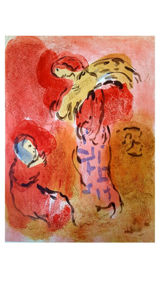 Marc Chagall - The Bible - Ruth Gleaning - Original Lithograph 1960