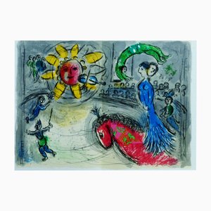 Marc Chagall, The Horse in the Red Sun, 1979, Original Lithograph-KHH-2028525