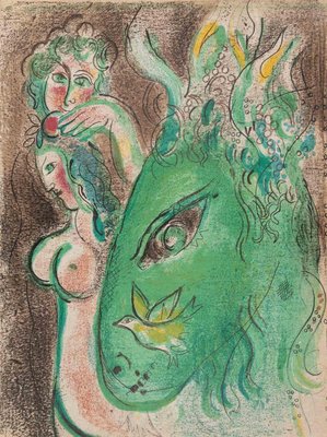 Marc Chagall, The Paradise, Lithograph, 1960-ZCI-2032707