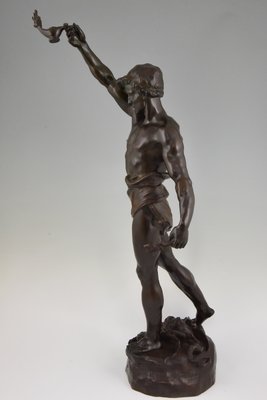 Marcel Debut, Sculpture of Aladdin and the Magic Lamp, Bronze-KTN-1318540