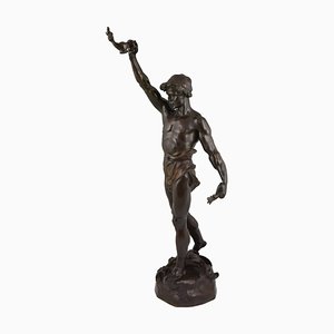 Marcel Debut, Sculpture of Aladdin and the Magic Lamp, Bronze-KTN-1318540