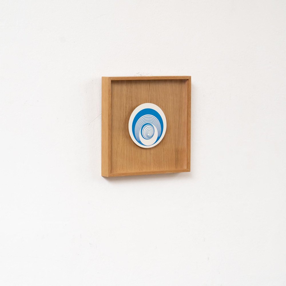 Marcel Duchamp, Blue Escargot Rotorelief from Konig Series 133, 1987, Wood