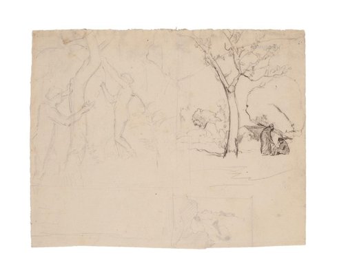 Marcel Mangin, Landscape, Pencil, Early 20th Century-ZCI-803008