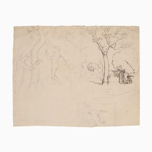 Marcel Mangin, Landscape, Pencil, Early 20th Century-ZCI-803008