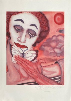 Marcel Marceau, Bip Et Le Papillon, 1985, Lithograph on Arches Paper-FMZ-1179831