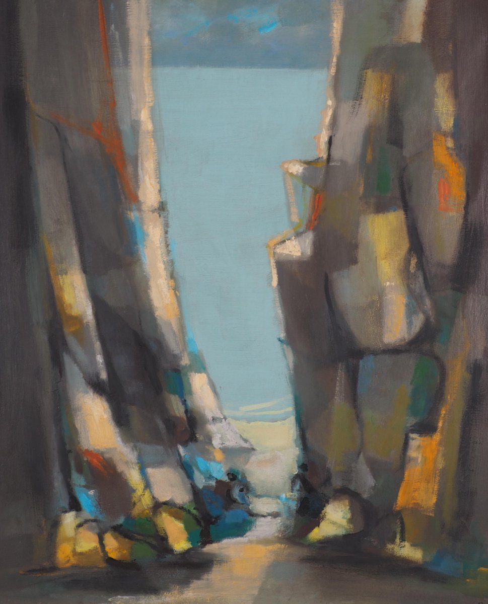 Marcel Mouly, Brittany, The Creek of Birochère, 1962, Oil on Canvas