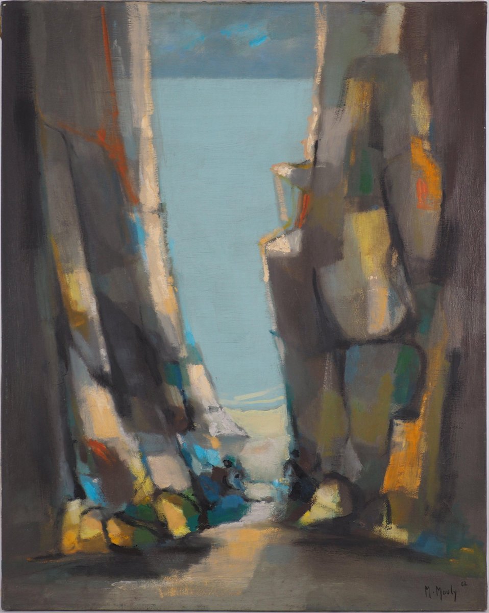 Marcel Mouly, Brittany, The Creek of Birochère, 1962, Oil on Canvas