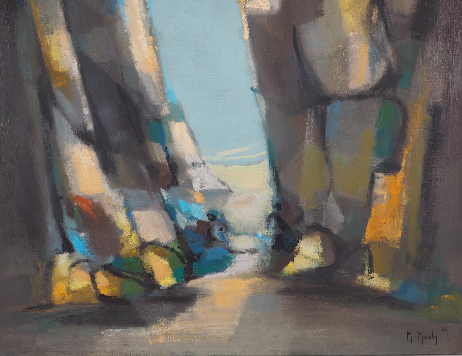 Marcel Mouly, Brittany, The Creek of Birochère, 1962, Oil on Canvas