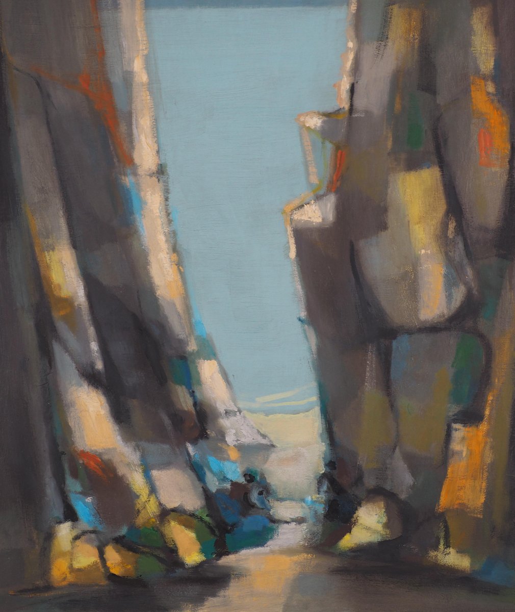 Marcel Mouly, Brittany, The Creek of Birochère, 1962, Oil on Canvas