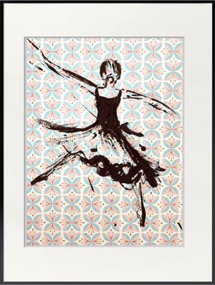 Marcela Zemanova, Ballerina II, 2021, Ink on Paper, Framed-QNR-1087805