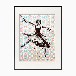 Marcela Zemanova, Ballerina II, 2021, Ink on Paper, Framed-QNR-1087805