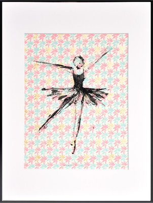 Marcela Zemanova, Ballerina III, 2021, Ink on Fine Art Paper, Framed-QNR-1095272