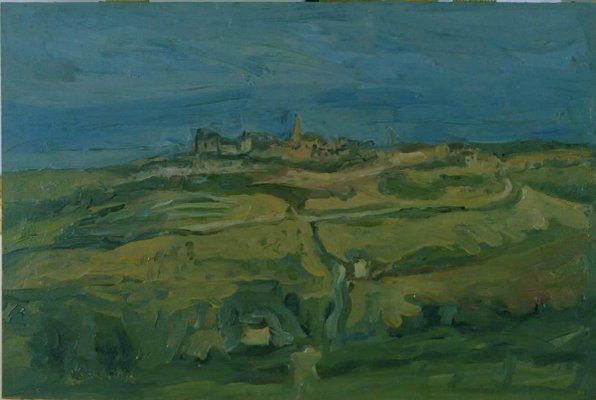 Marche Landscape - Original Oil on Canvas by A. Ciarrocchi - 1950 ca. 1950 ca.-ZCI-756229