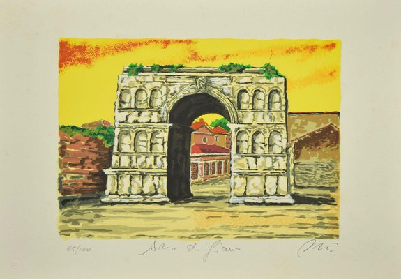 Marco Orsi - Roman Arch - Original Screen Print Print - 1980s-ZCI-872238