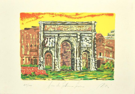 Marco Orsi, Roman Arch, Screen Print, 1980s-ZCI-859019