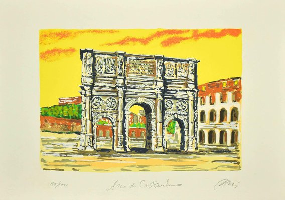 Marco Orsi - Roman Arch - Screen Print - 1980s-ZCI-872239