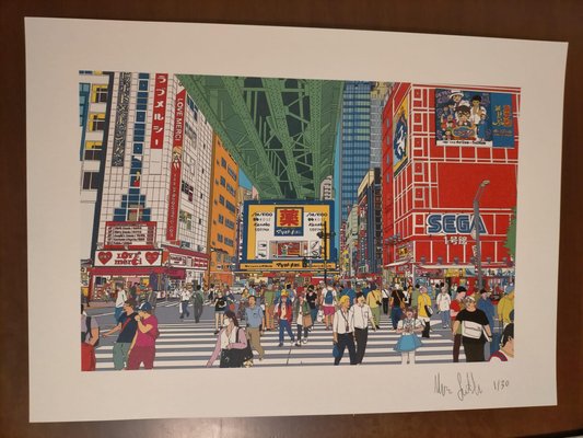 Marco Santaniello, Akihabara Street View, 2020, Digital Print on Canvas-CHG-1196829