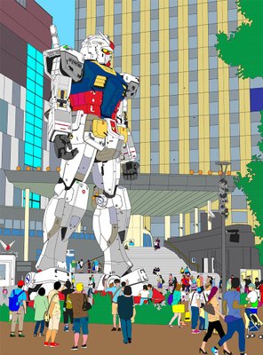 Marco Santaniello, Gundam Odaiba Tokyo, 2012, Digital Print on Canvas-CHG-1196828