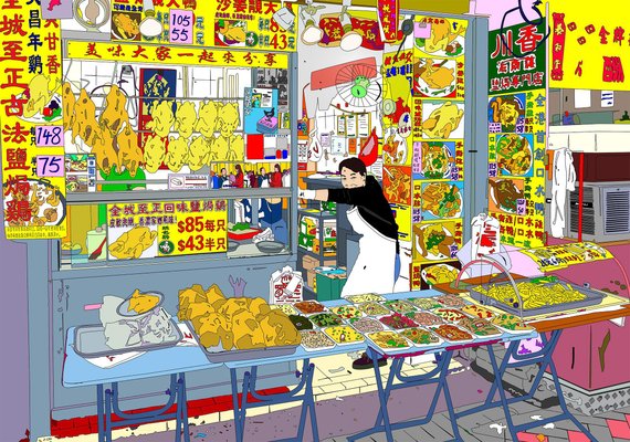 Marco Santaniello, Hk Chicken Store, 2017, Digital Print on Canvas-CHG-1196826