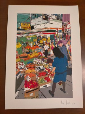 Marco Santaniello, Hk Fruits Gage Street Corner, 2019, Digital Print on Canvas-CHG-1196837