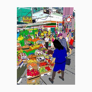 Marco Santaniello, Hk Fruits Gage Street Corner, 2019, Digital Print on Canvas-CHG-1196837