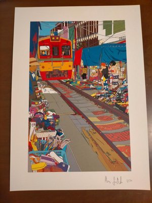 Marco Santaniello, Melkong Train Market, 2018, Digital Print on Canvas-CHG-1196834