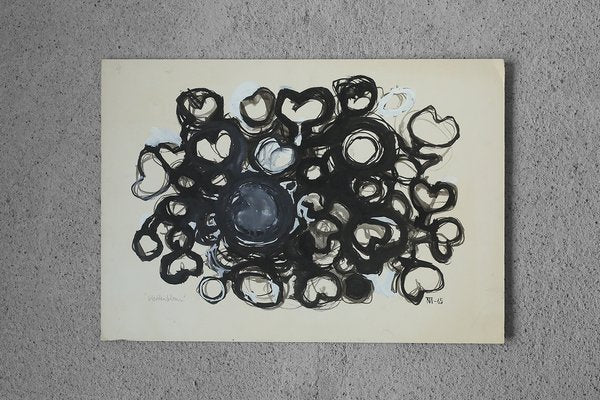 Margareta Treutiger, Vattenblom, Mixed Media on Board, 1965-ZAA-1706482