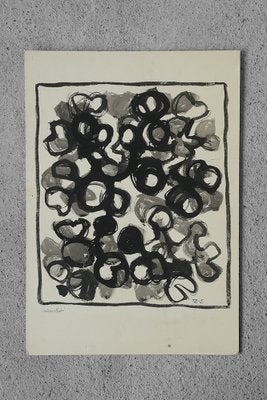 Margareta Treutiger, Vattenväxt, Mixed Media on Board, 1965-ZAA-1706483