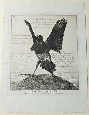 Margot La Critique - Etching, Aquatint and Drypoint by F. Braquemond - 1854 1854-ZCI-757618