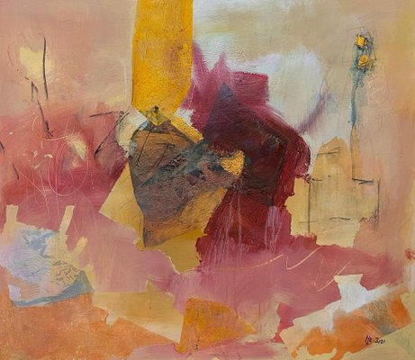 Margot Ledergerber, Abstract Composition, 2021, Mixed Media on Masonite-CHG-1414068