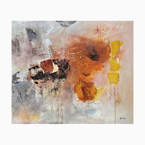 Margot Ledergerber, Abstract Composition, 2021, Mixed Media on Masonite-CHG-1414071