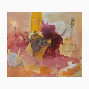 Margot Ledergerber, Abstract Composition, 2021, Mixed Media on Masonite-CHG-1414068