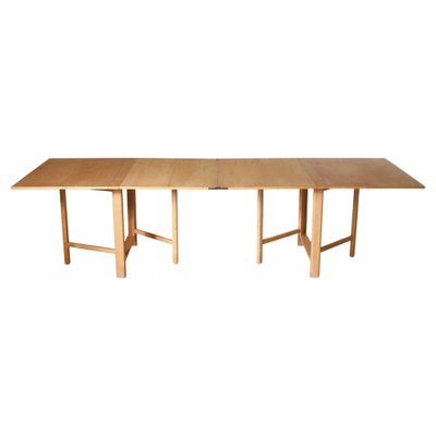 Maria Flap Folding Table in Karelian Birch attributed to Bruno Mathsson for Karl Mathsson, 1977-WRF-1721270